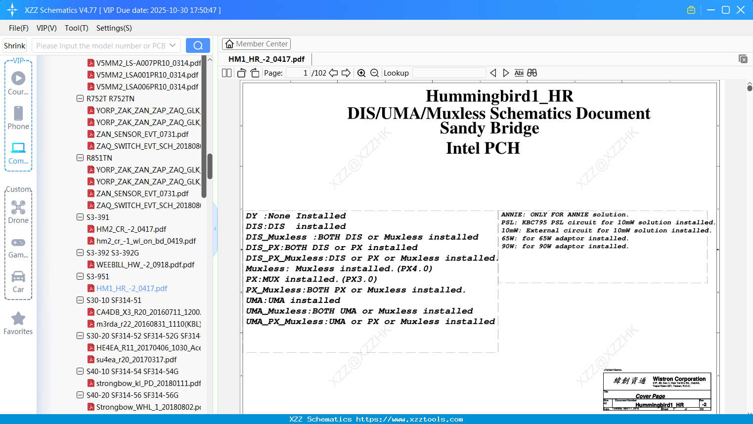 Laptop ACER HM1_HR_-2_0417